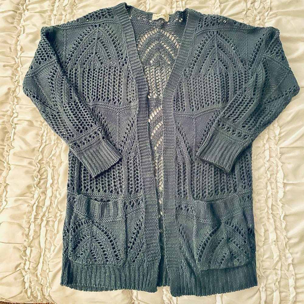 Grace & Lace Oversized Pocket Cardigan